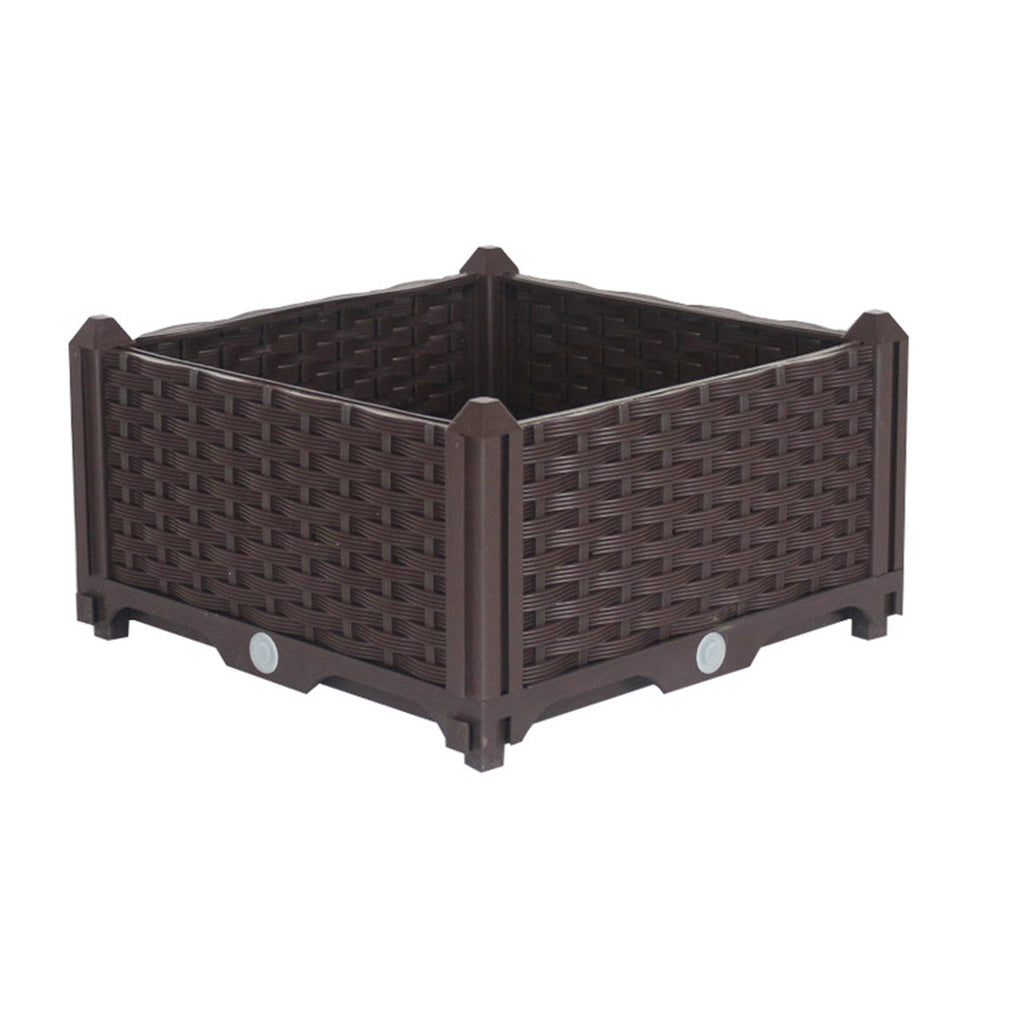 Brown 40 cm raised veggie box