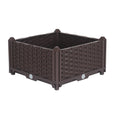 Brown 40 cm raised veggie box