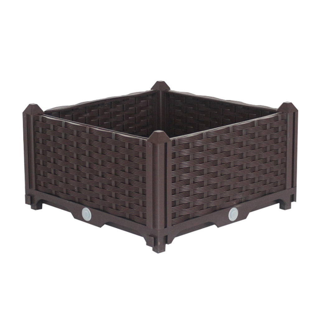 Brown 40 cm raised veggie box