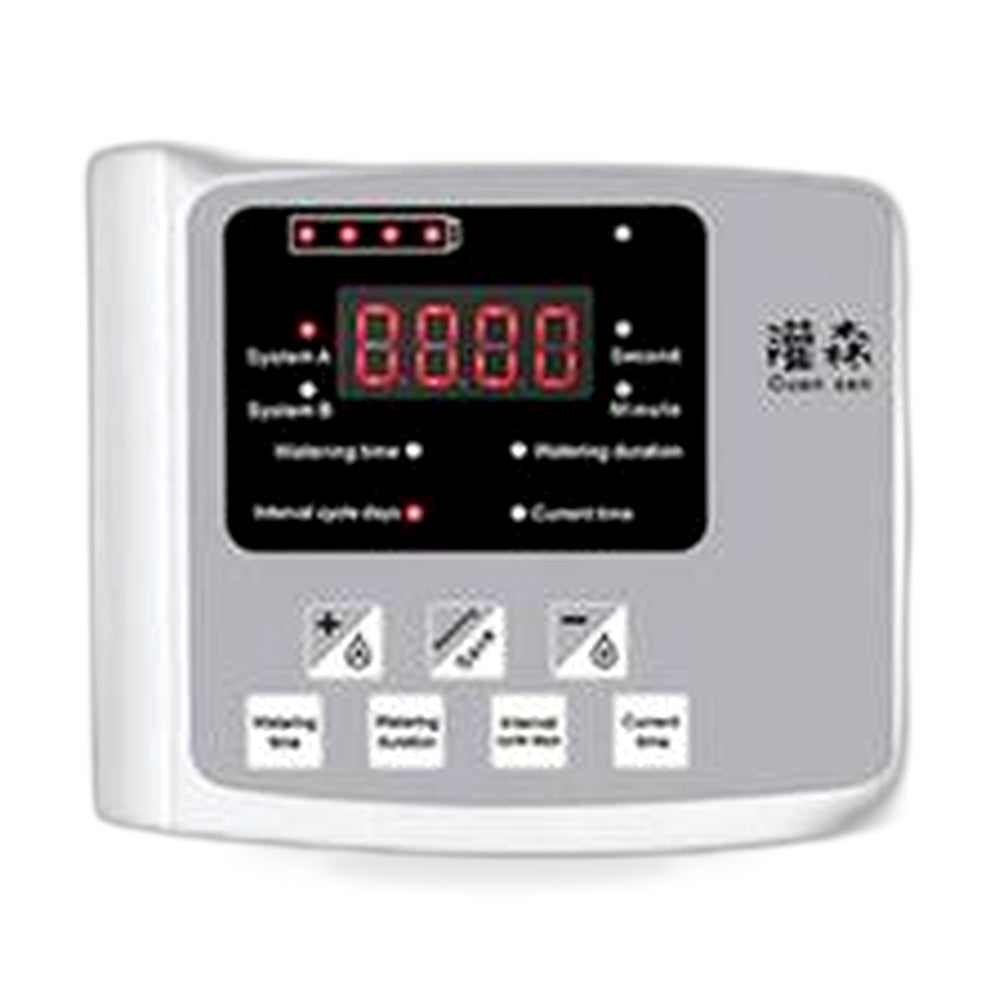 Smart Drip double-pump watering controller, front view